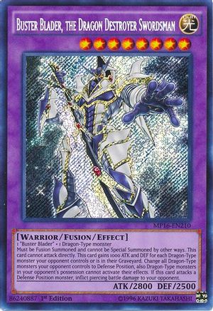 Buster Blader, the Dragon Destroyer Swordsman (MP16-EN210) - 2016 Mega-Tins Mega Pack Unlimited