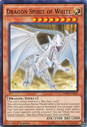 Dragon Spirit of White (LDK2-ENK02) - Legendary Decks II 1st Edition
