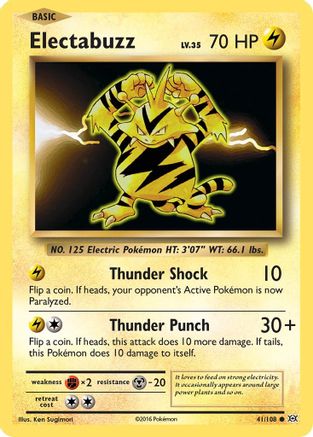 Electabuzz 41/108 - XY Evolutions Reverse Holofoil