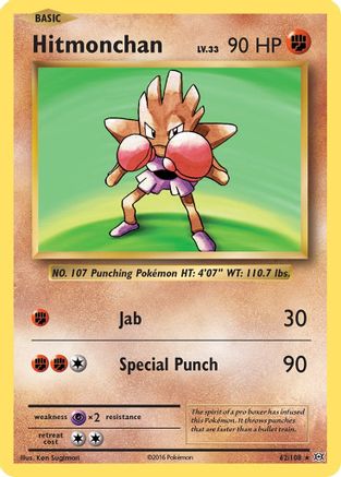 Hitmonchan 62/108 - XY Evolutions Holofoil