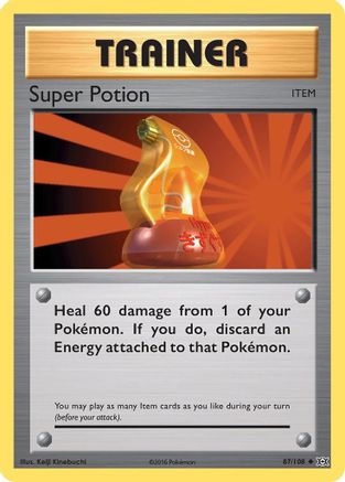 Super Potion 87/108 - XY Evolutions Reverse Holofoil