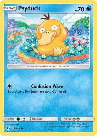 Psyduck 28/149 - SM Base Set Reverse Holofoil