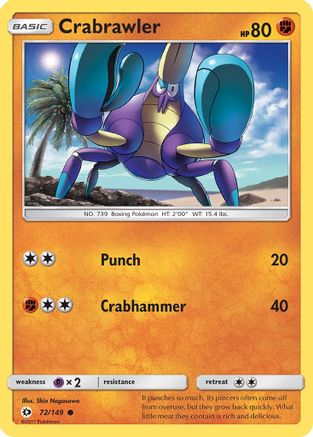 Crabrawler 72/149 - SM Base Set