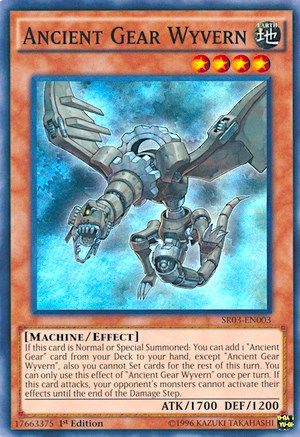 Ancient Gear Wyvern - SR03-EN003 - Structure Deck: Machine Reactor 1st Edition