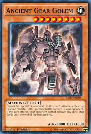 Ancient Gear Golem - SR03-EN005 - Structure Deck: Machine Reactor 1st Edition