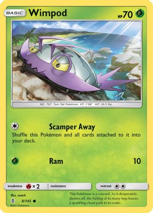 Wimpod 8/145 - SM Guardians Rising Reverse Holofoil