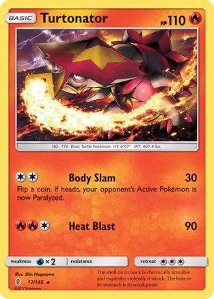 Turtonator 17/145 - SM Guardians Rising Reverse Holofoil