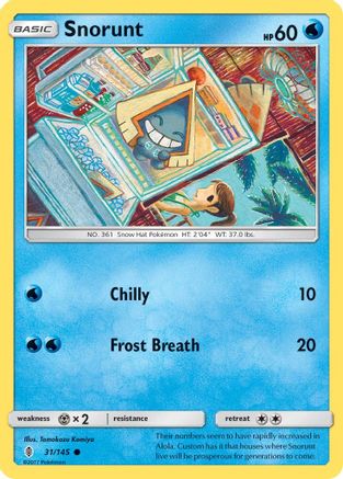 Snorunt 31/145 - SM Guardians Rising Reverse Holofoil