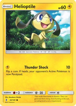 Helioptile 43/145 - SM Guardians Rising