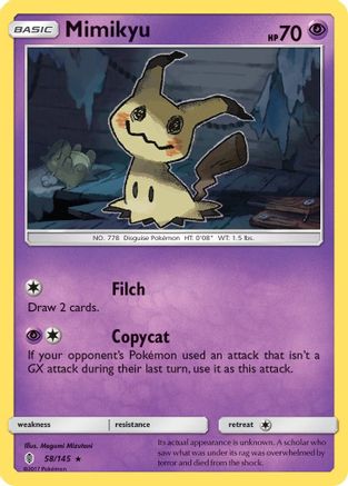 Mimikyu 58/145 - SM Guardians Rising Reverse Holofoil