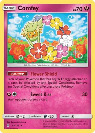 Comfey 93/145 - SM Guardians Rising Reverse Holofoil