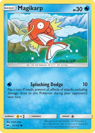 Magikarp 32/147 - SM Burning Shadows Reverse Holofoil