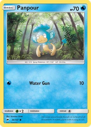 Panpour 36/147 - SM Burning Shadows Reverse Holofoil