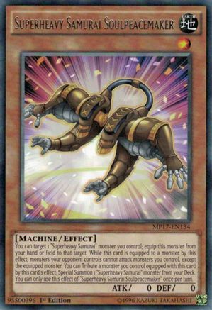 Superheavy Samurai Soulpeacemaker (MP17-EN134) - 2017 Mega-Tins Mega Pack 1st Edition