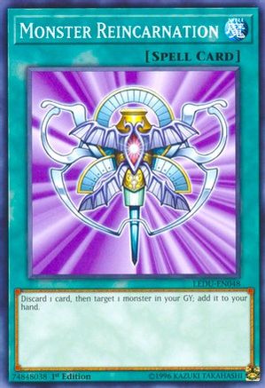Monster Reincarnation (LEDU-EN048) - Legendary Duelists 1st Edition