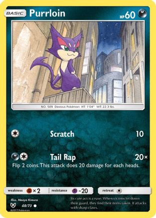 Purrloin 48/73 - Shining Legends Reverse Holofoil