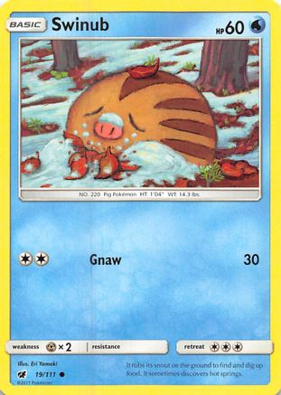 Swinub 19/111 - SM Crimson Invasion Reverse Holofoil