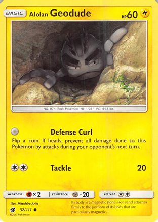 Alolan Geodude 32/111 - SM Crimson Invasion