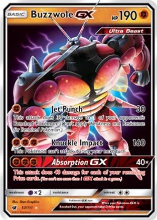 Buzzwole GX 57/111 - SM Crimson Invasion Holofoil