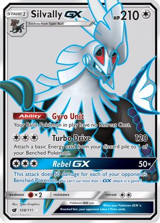 Silvally GX (Full Art) 108/111 - SM Crimson Invasion Holofoil