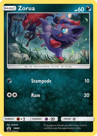 Zorua - SM83 SM83/248 - SM Promos Holofoil