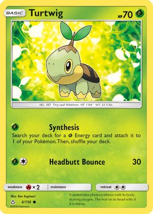 Turtwig (6) 6/156 - SM Ultra Prism