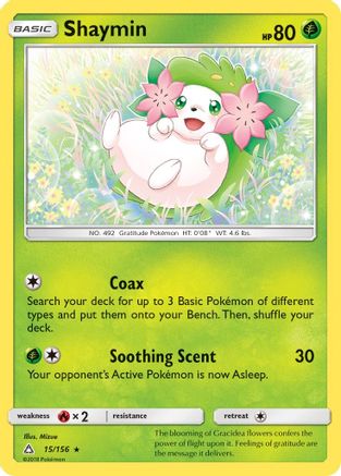 Shaymin (15) 15/156 - SM Ultra Prism Reverse Holofoil