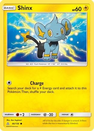 Shinx (46) 46/156 - SM Ultra Prism Reverse Holofoil