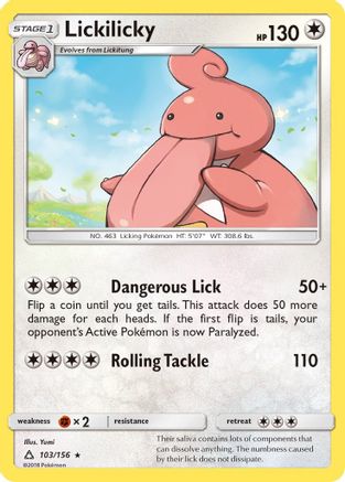Lickilicky 103/156 - Ultra Prism Reverse Holofoil