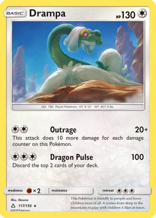 Drampa 117/156 - SM Ultra Prism Reverse Holofoil