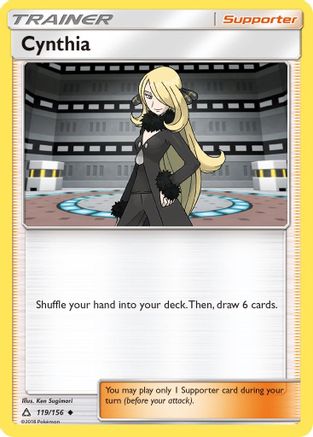 Cynthia 119/156 - SM Ultra Prism Reverse Holofoil