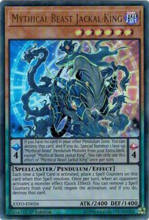 Mythical Beast Jackal King (EXFO-EN026) - Extreme Force 1st Edition