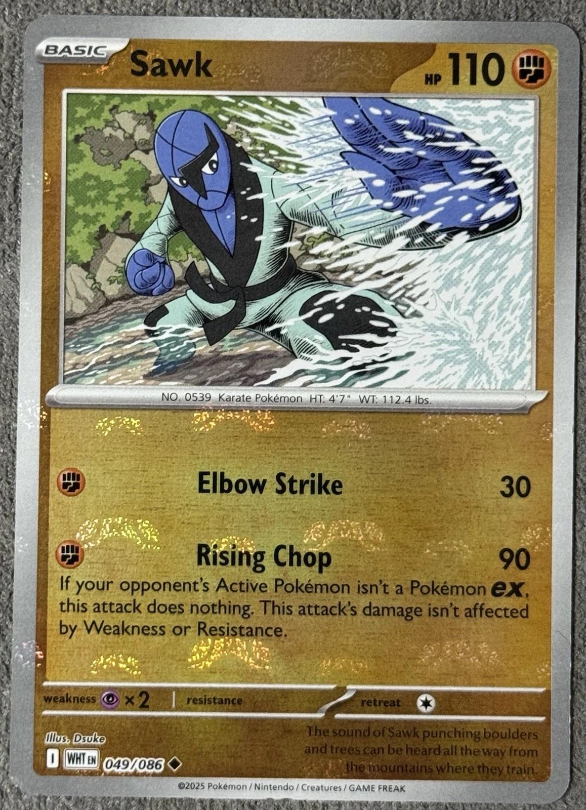 Sawk (Master Ball Pattern) 49 - SV White Flare Holofoil