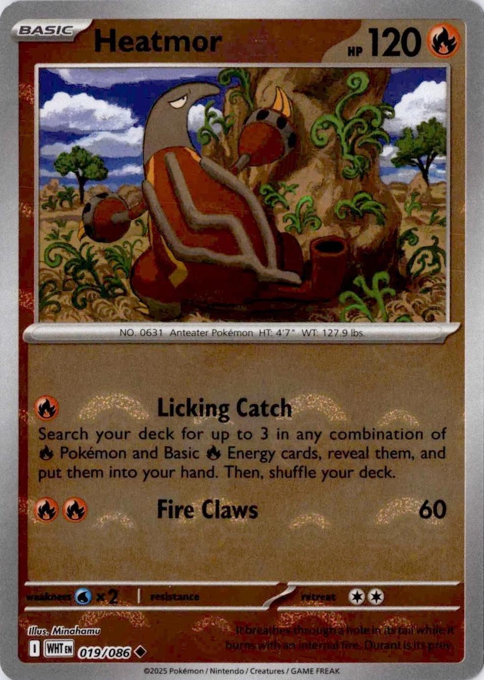 Heatmor (Poke Ball Pattern) 19 - SV White Flare Holofoil