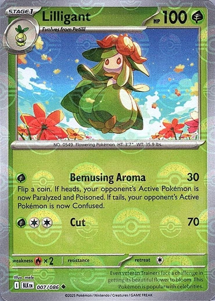 Lilligant (Poke Ball Pattern) 7 - SV Black Bolt Holofoil