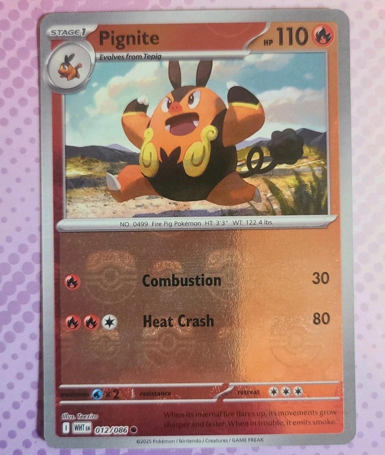 Pignite (Master Ball Pattern) 12 - SV White Flare Holofoil