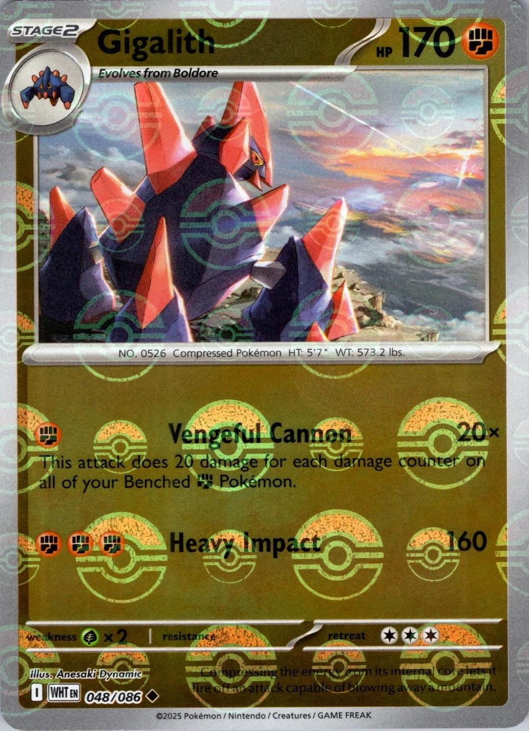 Gigalith (Poke Ball Pattern) 48 - SV White Flare Holofoil