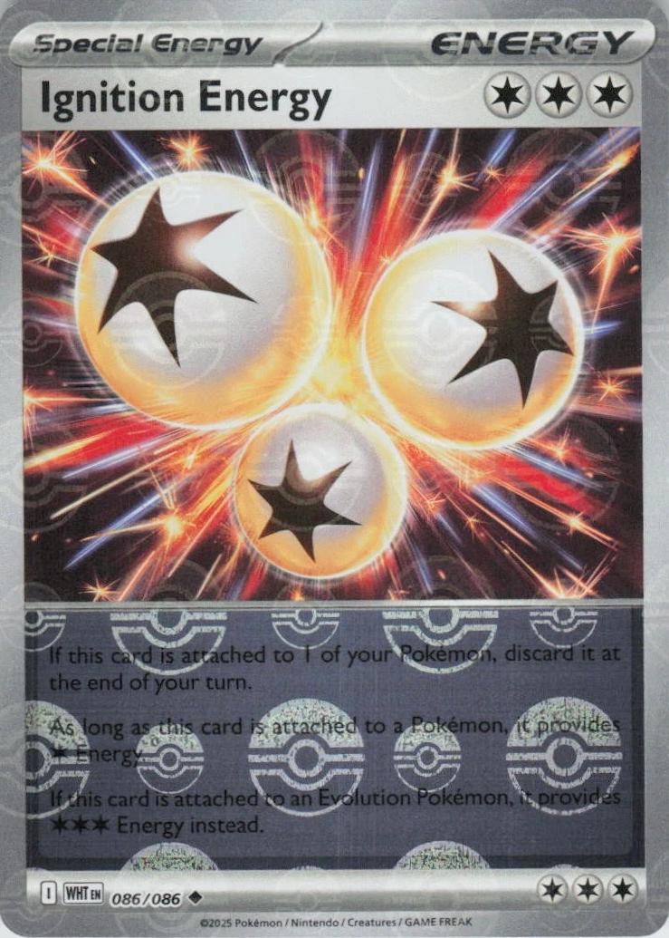 Ignition Energy (Poke Ball Pattern) 86 - SV White Flare Holofoil