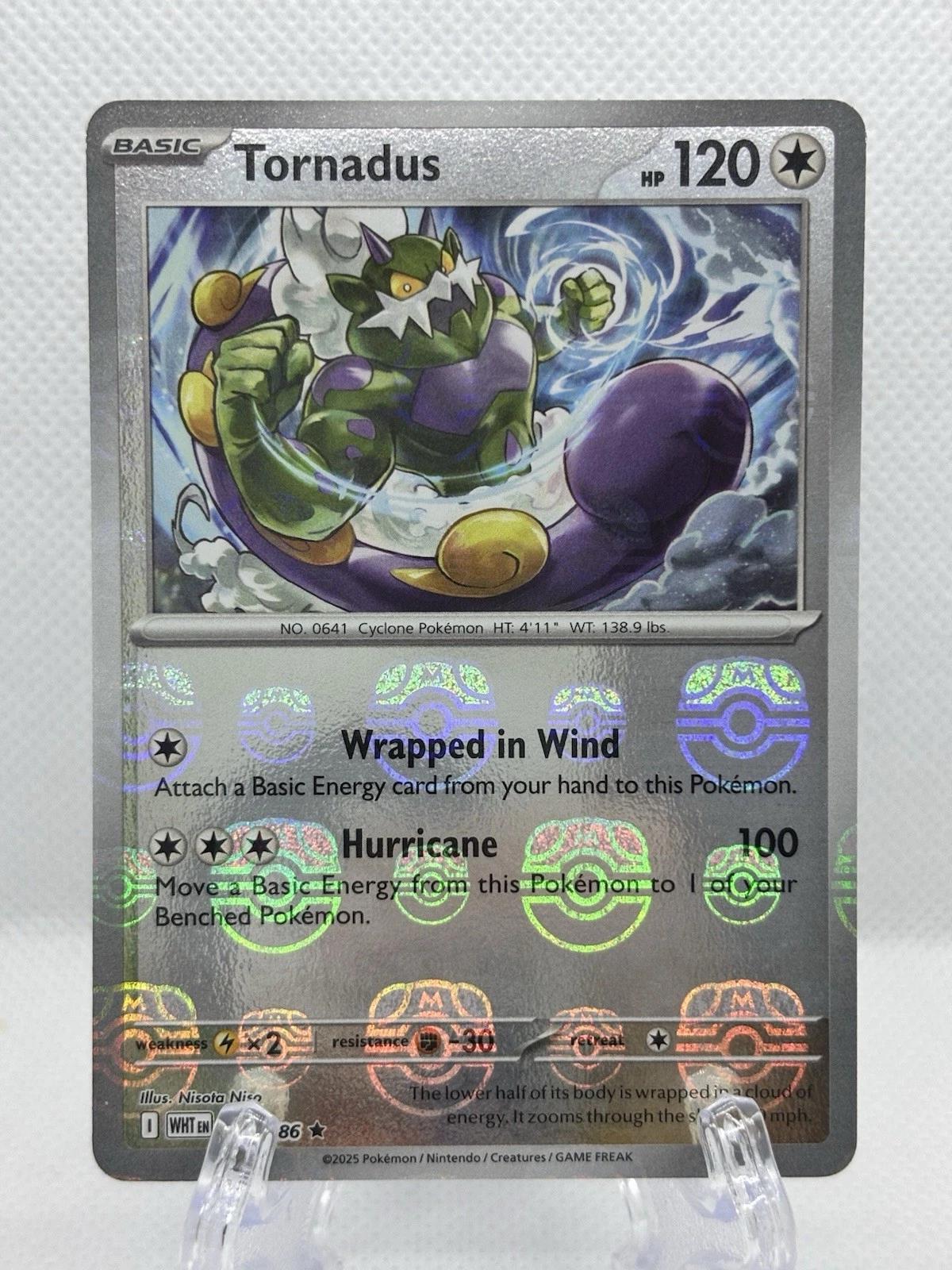 Tornadus (Master Ball Pattern) 78 - SV White Flare Holofoil