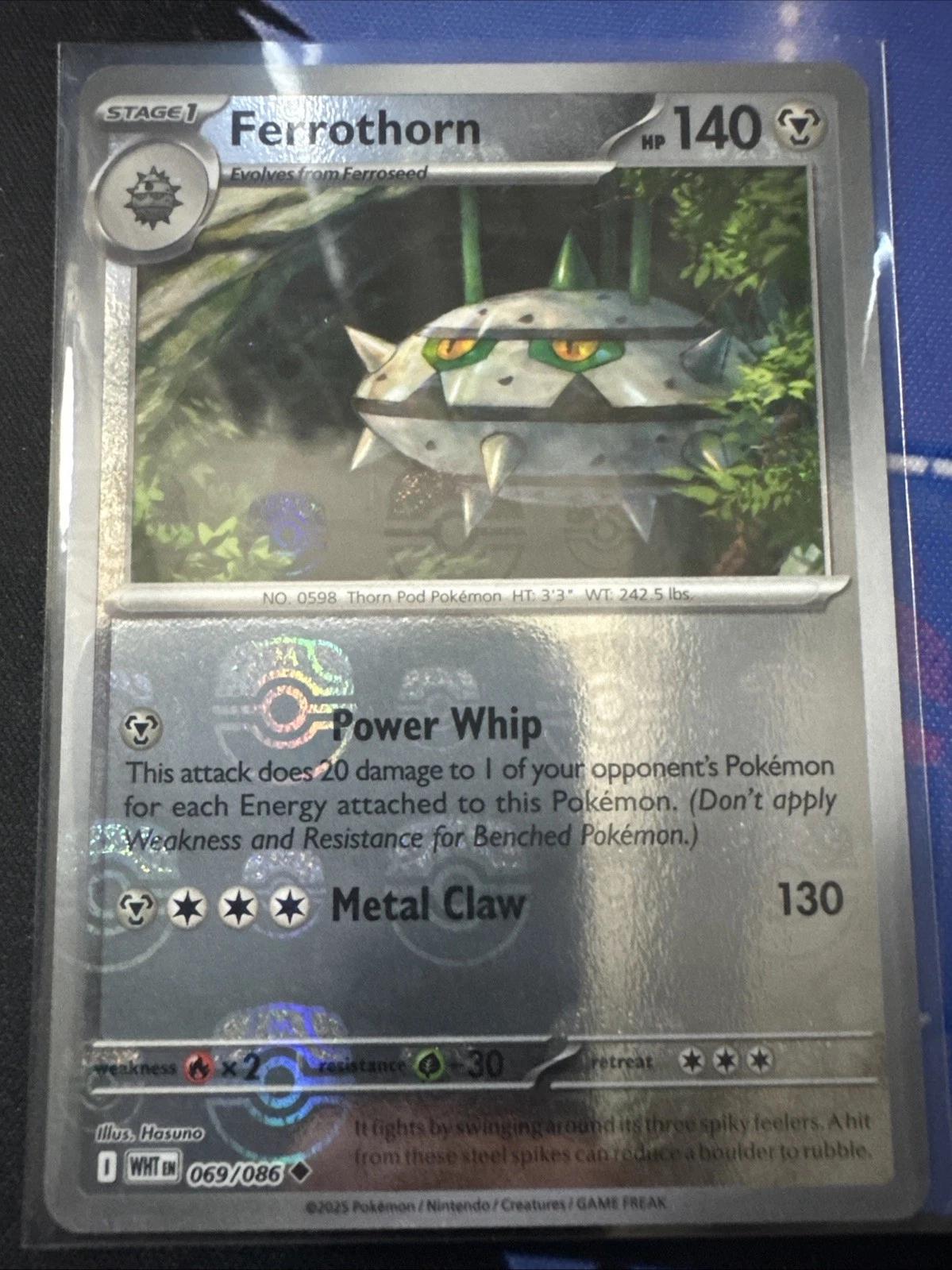 Ferrothorn (Master Ball Pattern) 69 - SV White Flare Holofoil