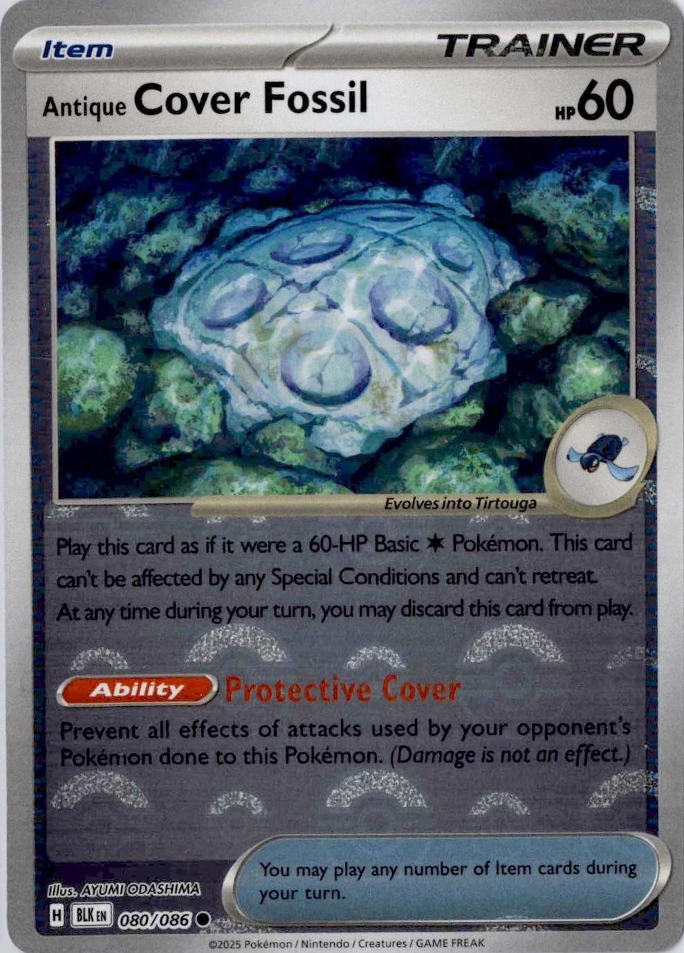 Antique Cover Fossil (Poke Ball Pattern) 80 - SV Black Bolt Holofoil