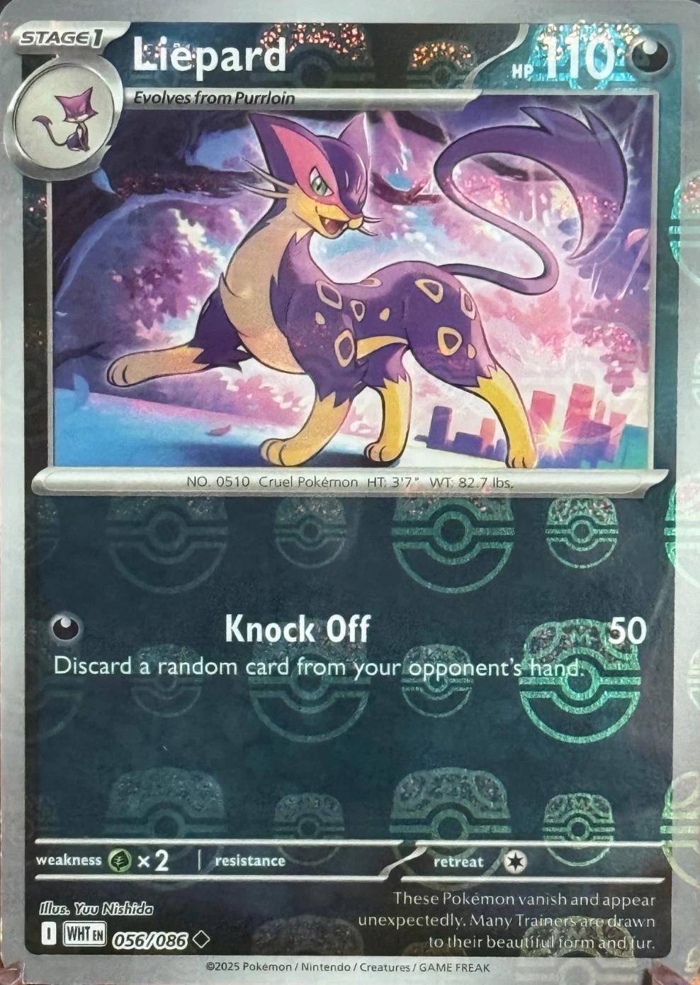 Liepard (Master Ball Pattern) 56 - SV White Flare Holofoil