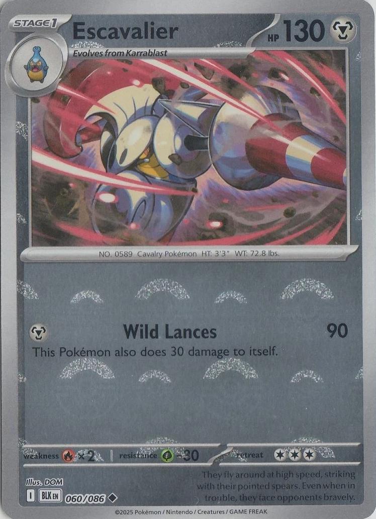 Escavalier (Poke Ball Pattern) 60 - SV Black Bolt Holofoil