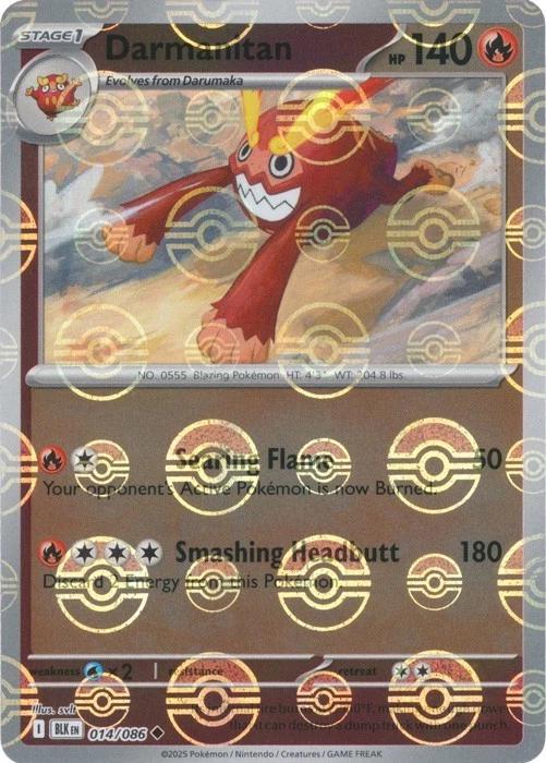 Darmanitan (Poke Ball Pattern) 14 - SV Black Bolt Holofoil