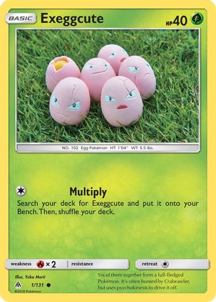 Exeggcute 1/131 - SM Forbidden Light Reverse Holofoil