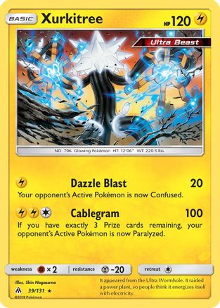 Xurkitree 39/131 - SM Forbidden Light Reverse Holofoil