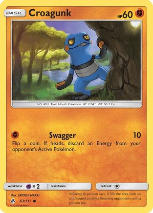 Croagunk 63/131 - SM Forbidden Light Reverse Holofoil