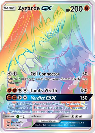 Zygarde GX (Secret) 136/131 - SM Forbidden Light Holofoil