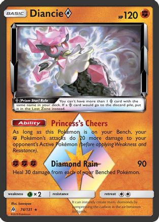 Diancie Prism Star 74/131 - SM Forbidden Light Holofoil