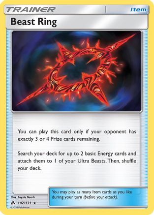 Beast Ring 102/131 - SM Forbidden Light